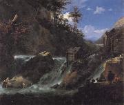Jan Asselijn Landscape with Waterfall Spain oil painting artist